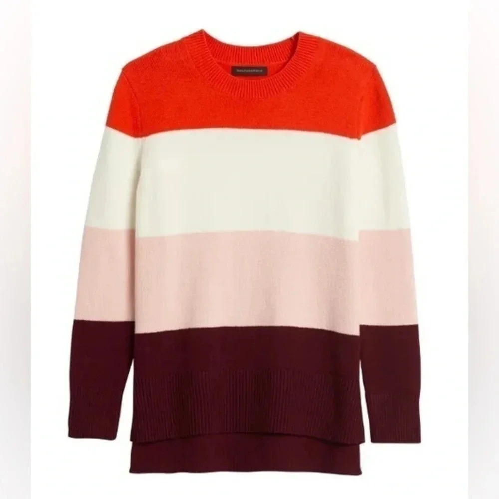 Banana Republic Y2K Super Soft Cotton High-Low Hem Sweater Size S Small